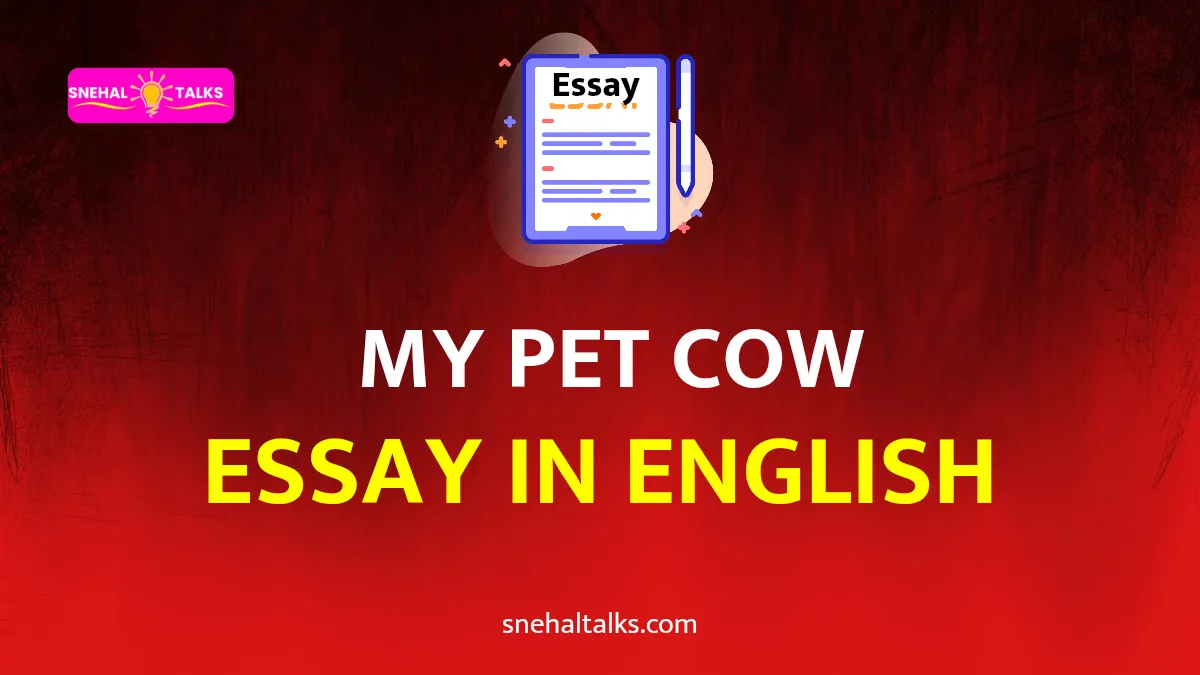 My pet Cow essay in English